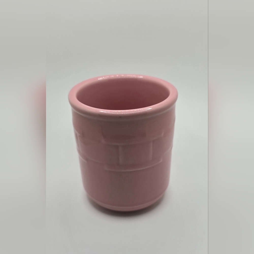 SOLD **** Longaberger Pottery Pink Ceramic Vitrified Coffee Mug 10oz - Picture 4 of 6